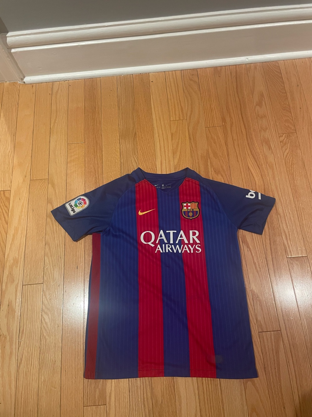 Nike FC Barcelona Kids' Blue & Red Soccer Jersey
